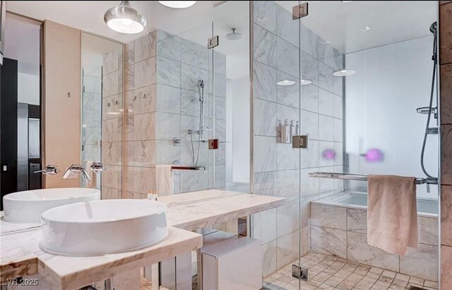 4381 W Flamingo Rd Unit 3007, Las Vegas, NV 89103 - full bath with a sink and a stall shower