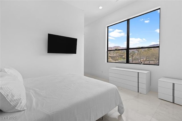 1455 Macdonald Ranch Dr, Henderson, NV 89012 - bedroom with marble finish floors and recessed lighting
