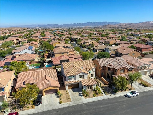 9950 Waxberry Ct, Las Vegas, NV 89178 - aerial view with a residential view and a mountain view