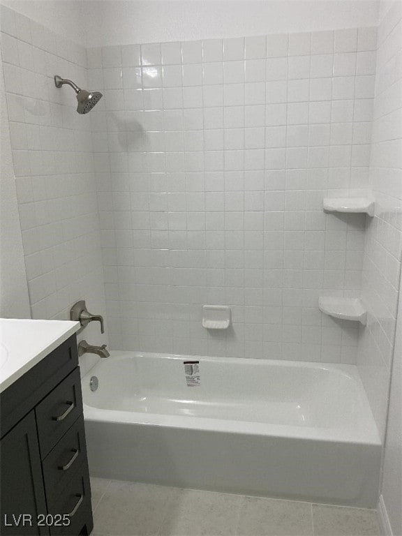 75 N Valle Verde Dr Unit 621, Henderson, NV 89074 - bathroom with vanity, tile patterned flooring, and  shower combination