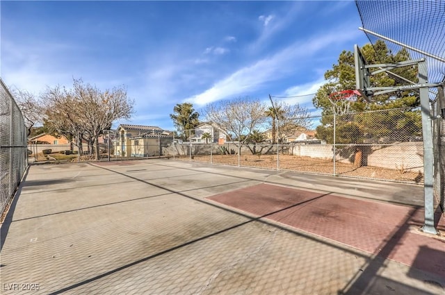 view of basketball court