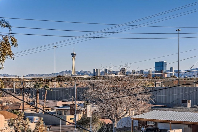 view of city with a mountain view