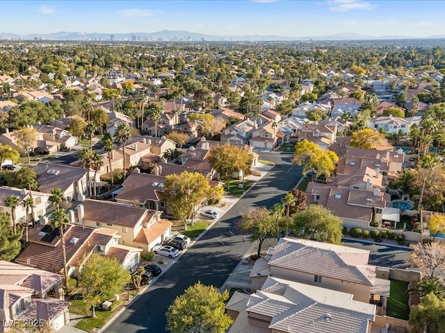 aerial view featuring a mountain view