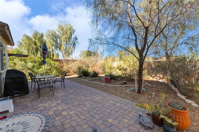 view of patio / terrace with area for grilling