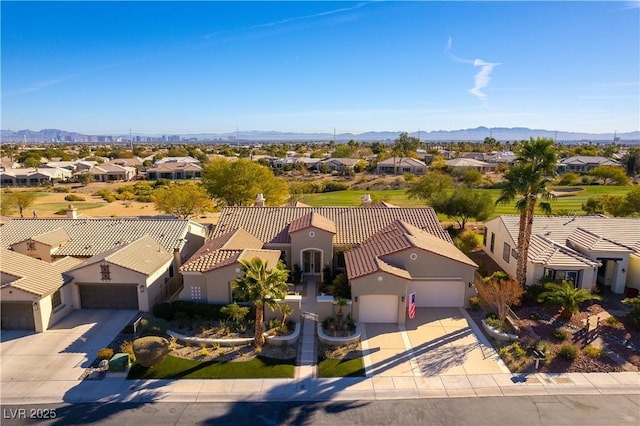 4796 Riva De Romanza St, Las Vegas, NV 89135 - aerial view of residential area with a mountain backdrop