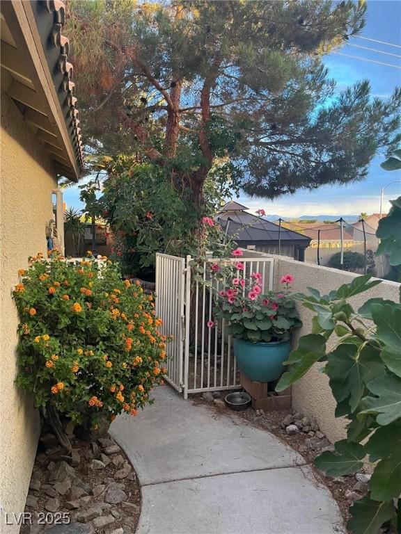 exterior space featuring fence