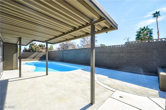 view of pool with a patio area