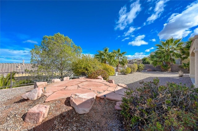 view of yard featuring a patio