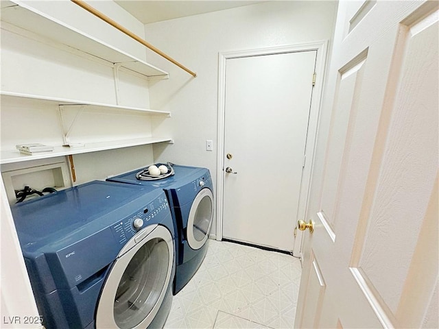 11036 Parete Ct, Las Vegas, NV 89141 - washroom with washer and clothes dryer and light flooring