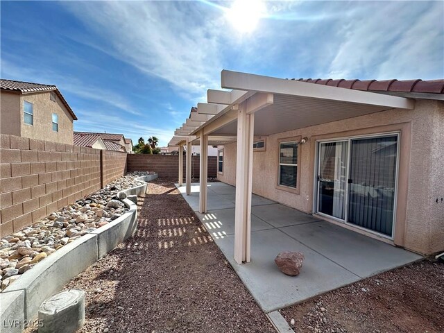 11036 Parete Ct, Las Vegas, NV 89141 - fenced backyard with a patio