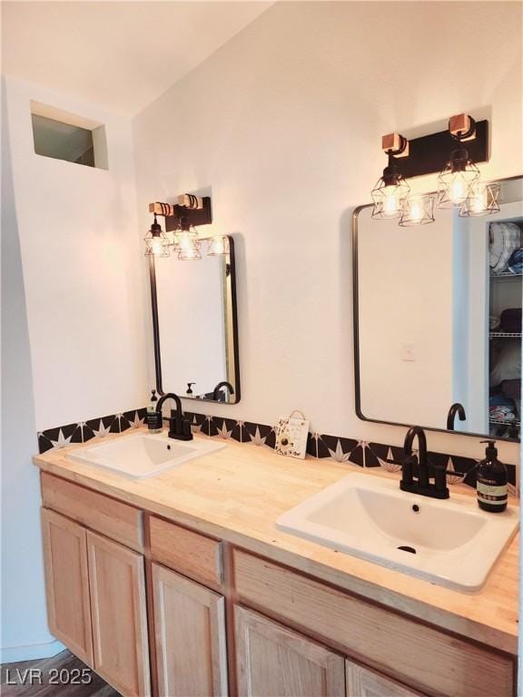 bathroom featuring vanity