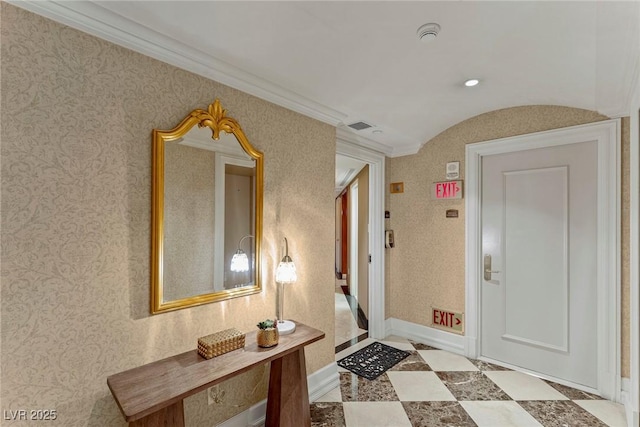 2747 Paradise Rd Unit 404, Las Vegas, NV 89109 - entrance foyer featuring ornamental molding