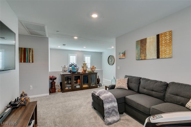 3192 Bormida Ave, Henderson, NV 89044 - living area with carpet floors, recessed lighting, and baseboards
