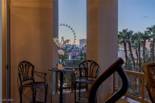 view of balcony