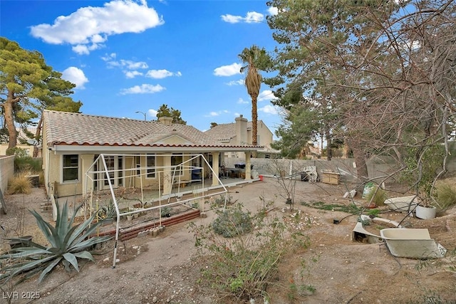 view of rear view of property