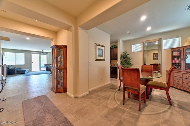 view of dining room