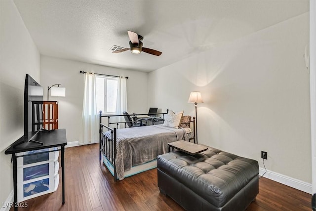 688 Quiet Stream Ct, Henderson, NV 89052 - bedroom with wood finished floors, baseboards, and ceiling fan