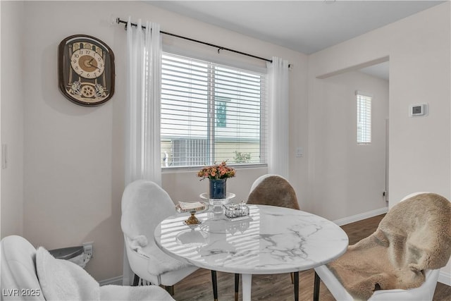 dining room featuring hardwood / wood-style flooring