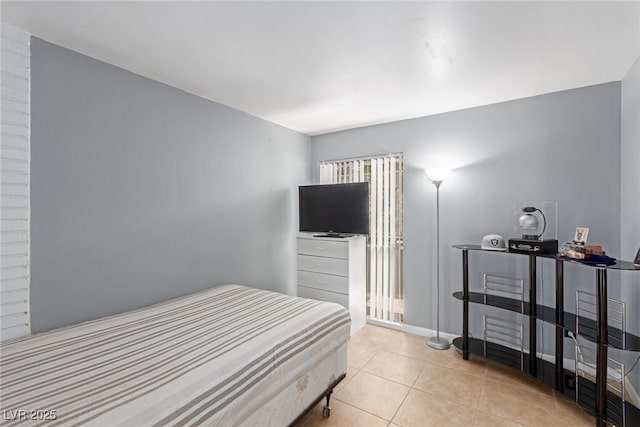 view of tiled bedroom