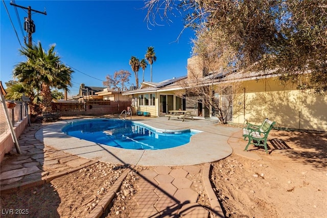 view of pool with a patio area