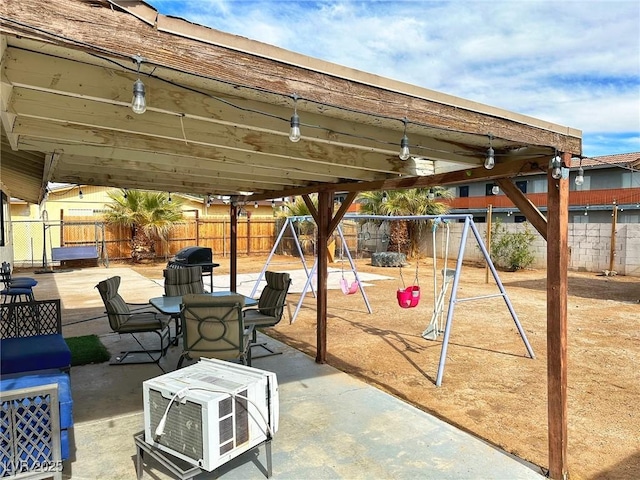 view of patio / terrace with a playground