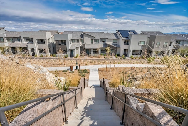 view of yard with a residential view