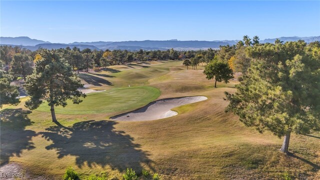 4961 Tierra Del Sol Dr, Las Vegas, NV 89113 - view of community with view of golf course and a mountain view