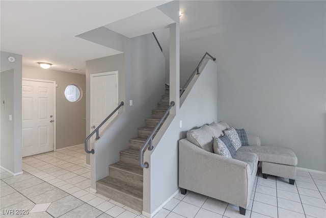 6250 W Flamingo Rd Unit 7, Las Vegas, NV 89103 - staircase with tile patterned floors