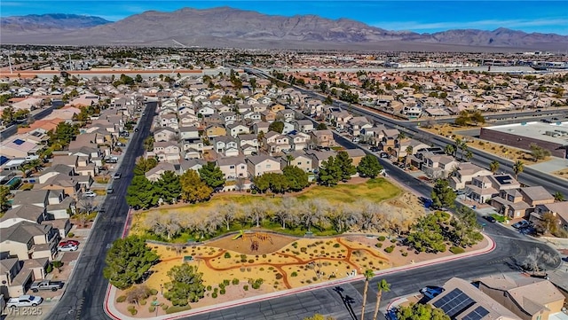 aerial view featuring a mountain view