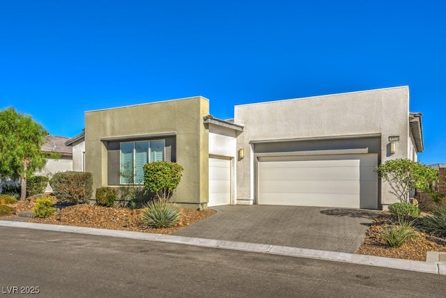 adobe home with a garage