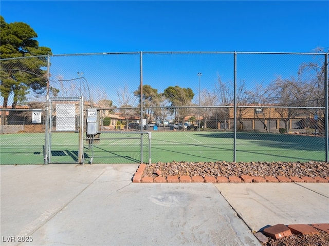 view of sport court