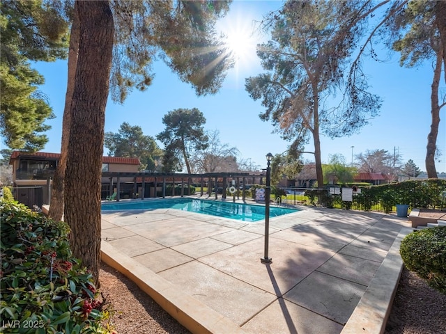 view of pool with a patio