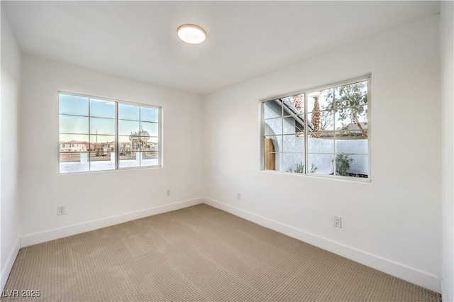 spare room with carpet floors