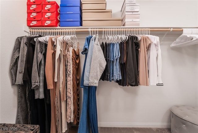 view of closet