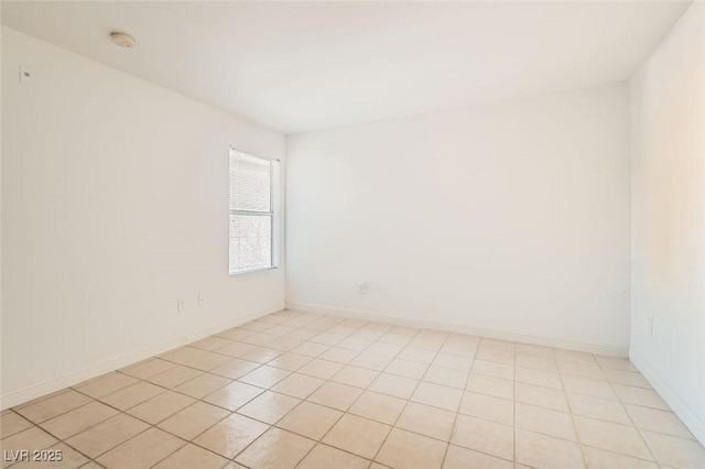 view of tiled spare room