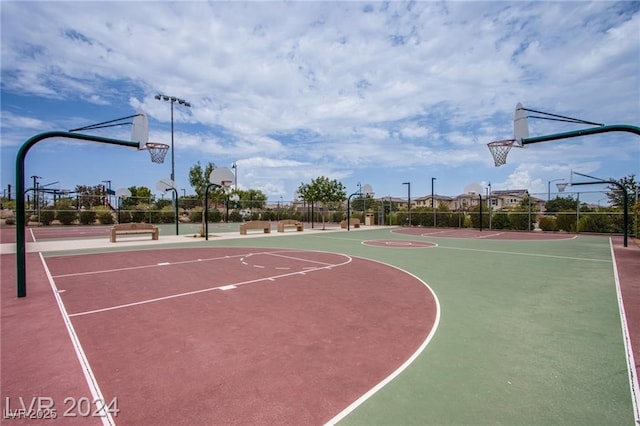 view of basketball court