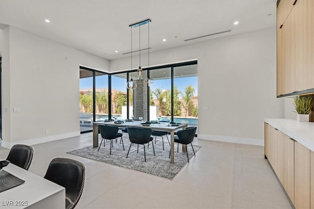 view of dining room
