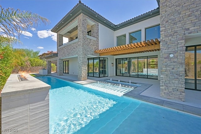 back of property featuring a patio