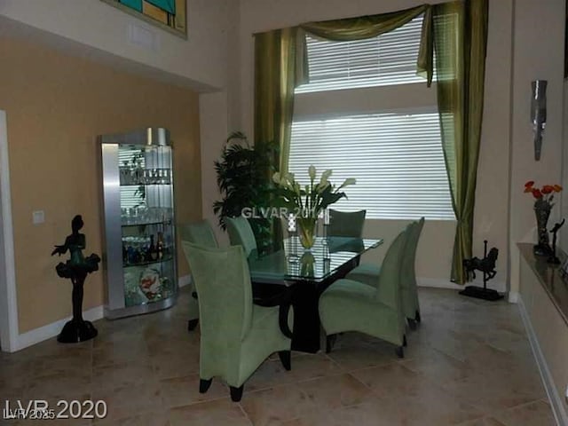 dining area with baseboards