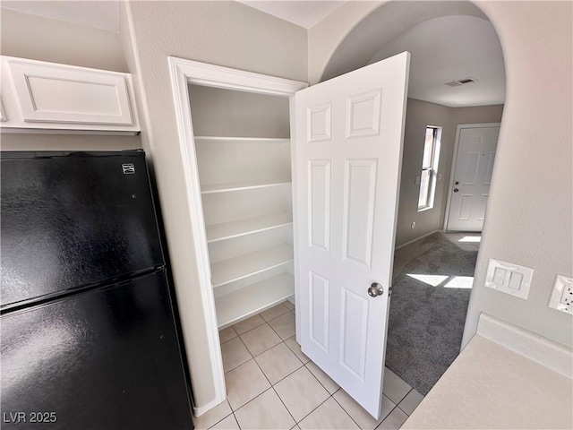 pantry with visible vents