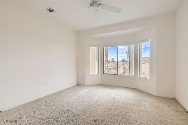 538 Cypress Gardens Pl, Henderson, NV 89012 - spare room with a ceiling fan, light colored carpet, and visible vents