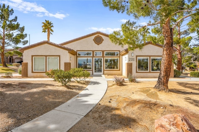 view of front of property with stucco siding