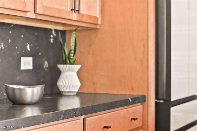 details with dark countertops