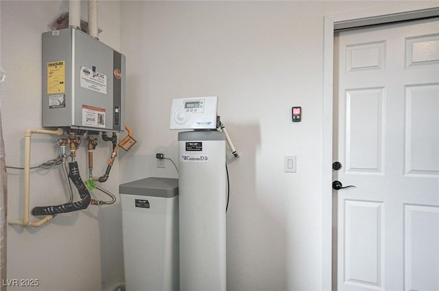 utilities featuring tankless water heater
