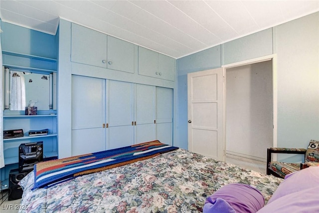 bedroom featuring a closet