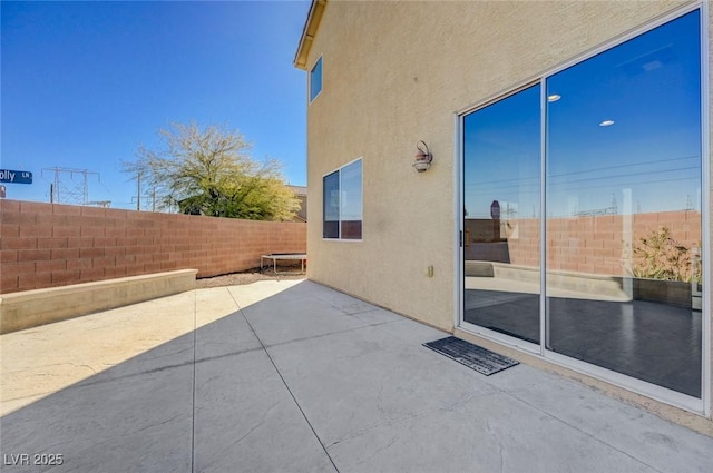 view of patio / terrace with a fenced backyard