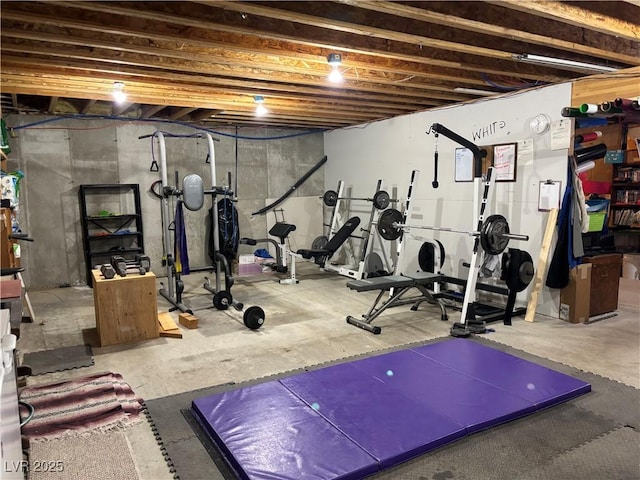 view of exercise area