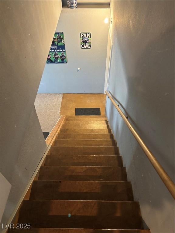 view of stairway