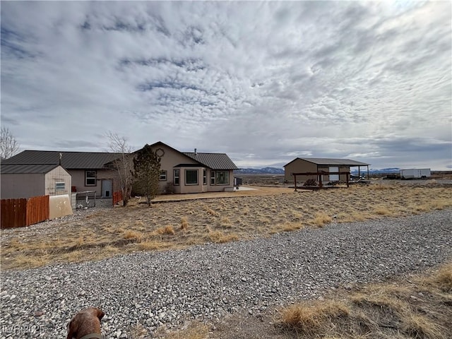 exterior space with fence