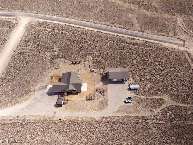 bird's eye view featuring view of desert
